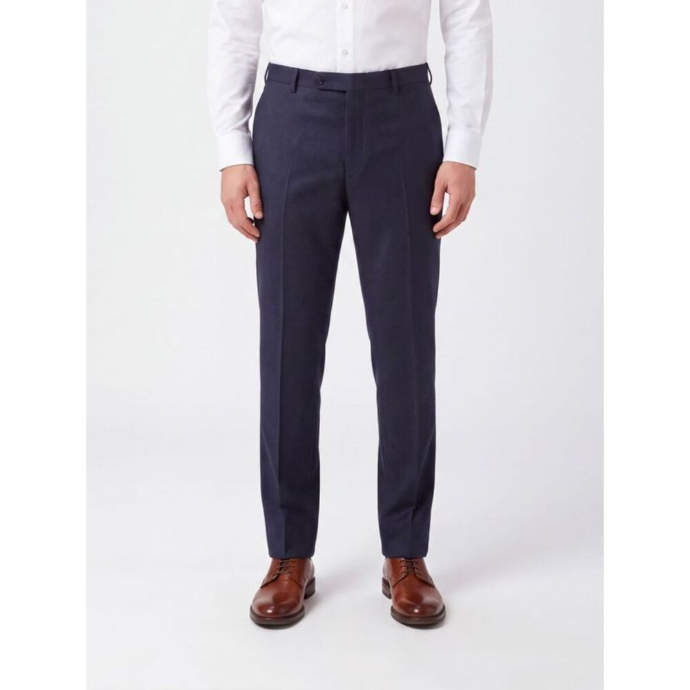 Incotex Men Incotex Slim Fit Wool Flannel Chinos With Off-Centre Closure